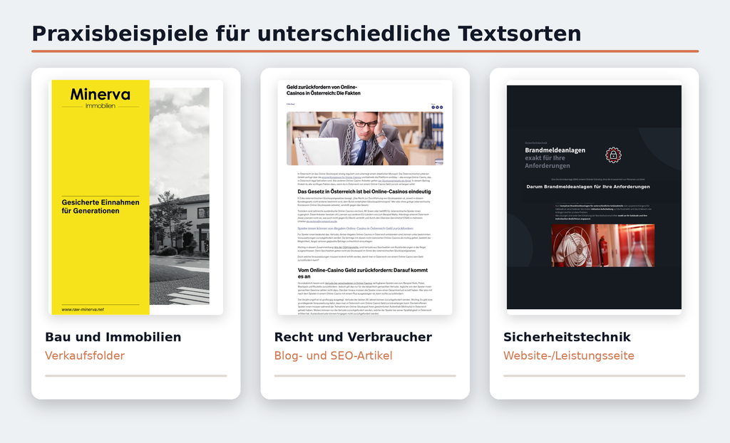 Texte schreiben lassen für Webseite, Marketing, Vertrieb, etc.
