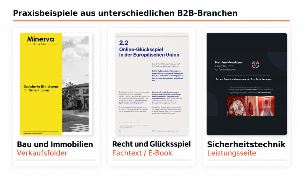 Beispiele für B2B-Texte